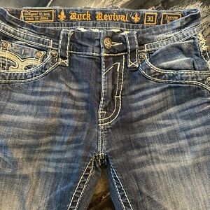 Rock revival men’s jeans
